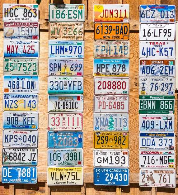 State laws for vintage license plates